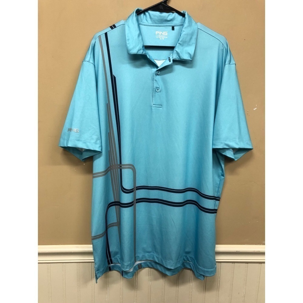 Ping Performance Blue Short Sleeve Polo Shirt Xl